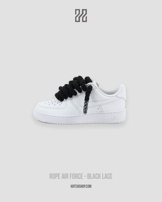 Rope Air Force 1 - Black Lace